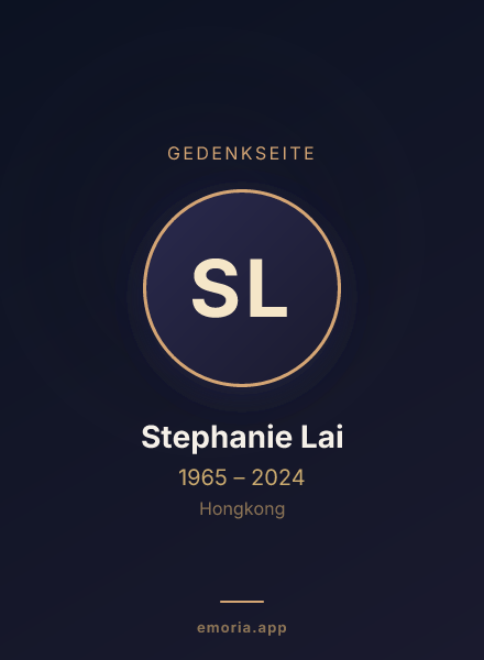 Gedenkportrait von Stephanie Lai