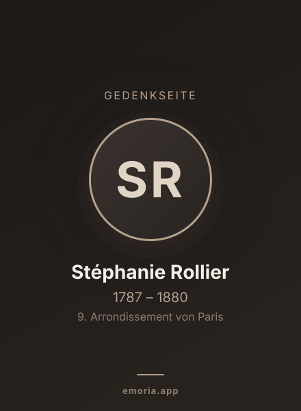 Gedenkportrait von Stéphanie Rollier