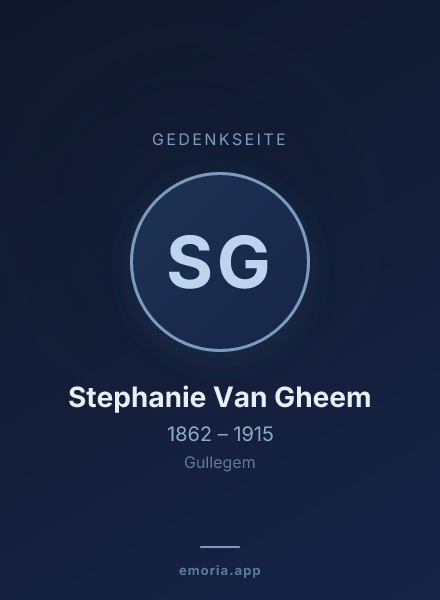 Gedenkportrait von Stephanie Van Gheem