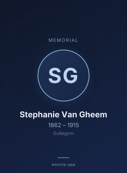 Memorial portrait of Stephanie Van Gheem
