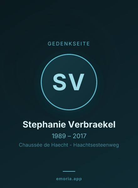 Gedenkportrait von Stephanie Verbraekel
