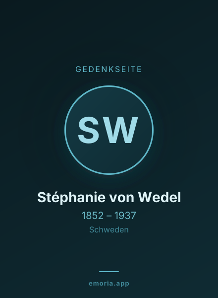 Gedenkportrait von Stéphanie von Wedel