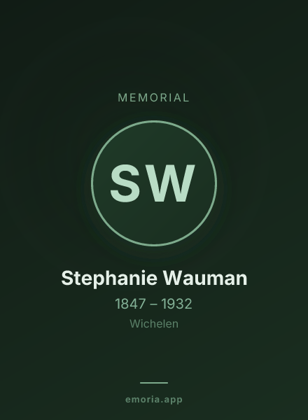 Memorial portrait of Stephanie Wauman