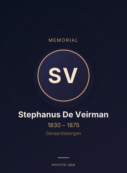 Memorial portrait of Stephanus De Veirman