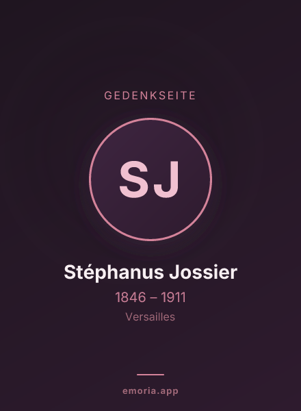 Gedenkportrait von Stéphanus Jossier