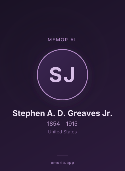 Memorial portrait of Stephen A. D. Greaves Jr.