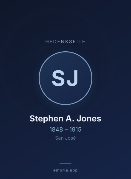 Gedenkportrait von Stephen A. Jones