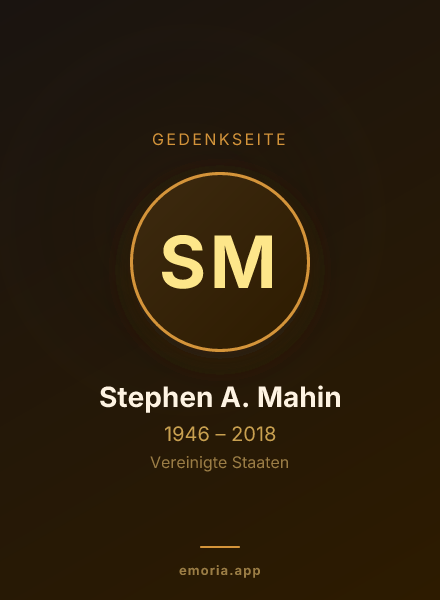 Gedenkportrait von Stephen A. Mahin