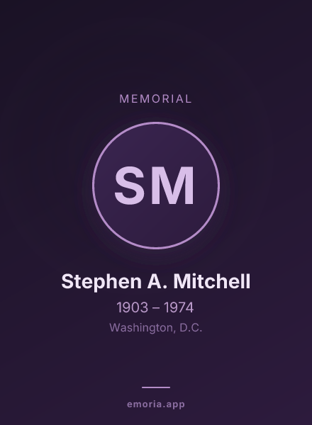 Memorial portrait of Stephen A. Mitchell