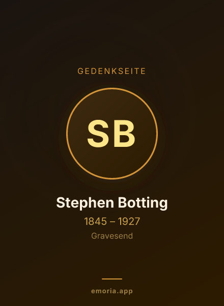 Gedenkportrait von Stephen Botting