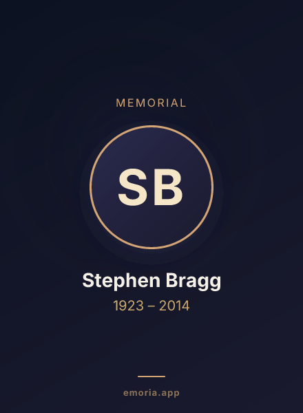 Memorial portrait of Stephen Bragg