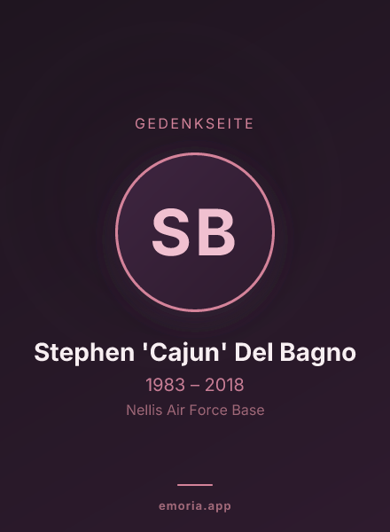 Gedenkportrait von Stephen 'Cajun' Del Bagno