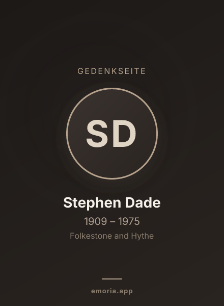Gedenkportrait von Stephen Dade