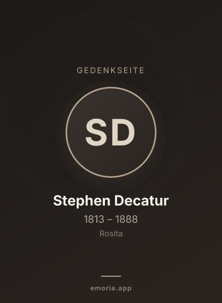 Gedenkportrait von Stephen Decatur
