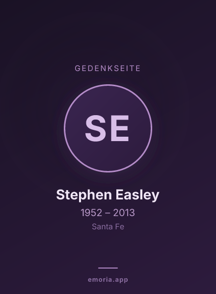 Gedenkportrait von Stephen Easley