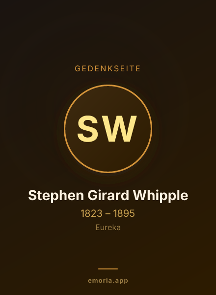 Gedenkportrait von Stephen Girard Whipple