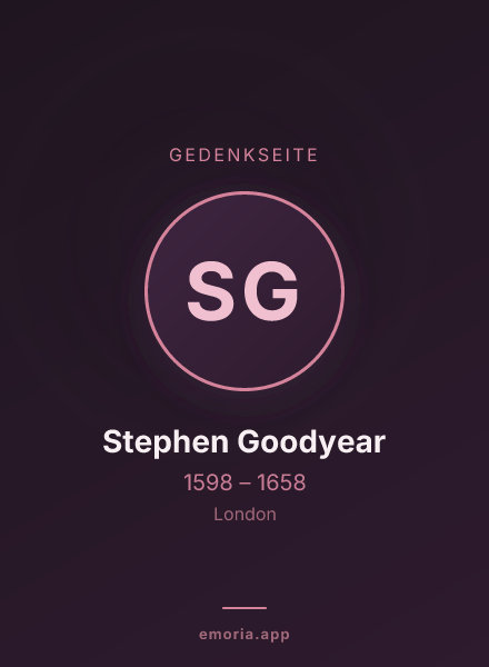 Gedenkportrait von Stephen Goodyear
