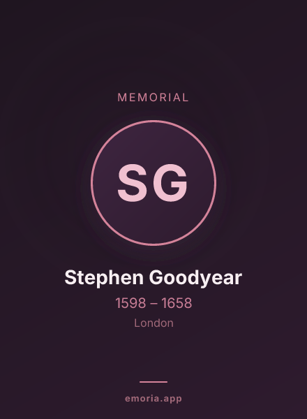 Memorial portrait of Stephen Goodyear