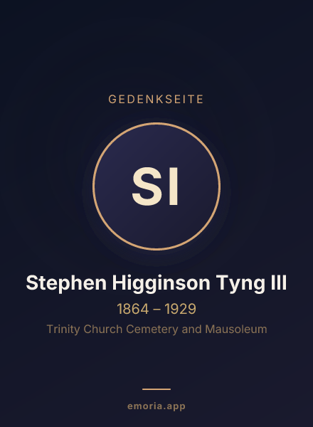 Gedenkportrait von Stephen Higginson Tyng III