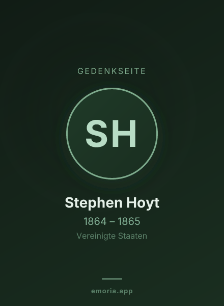 Gedenkportrait von Stephen Hoyt