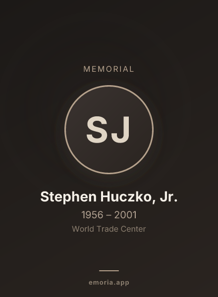 Memorial portrait of Stephen Huczko, Jr.