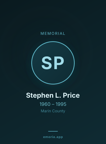 Memorial portrait of Stephen L. Price