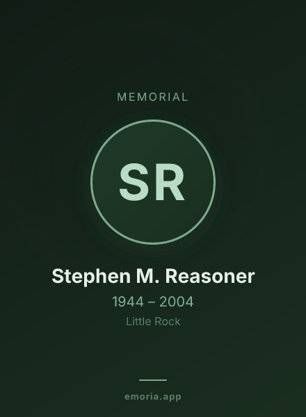 Memorial portrait of Stephen M. Reasoner
