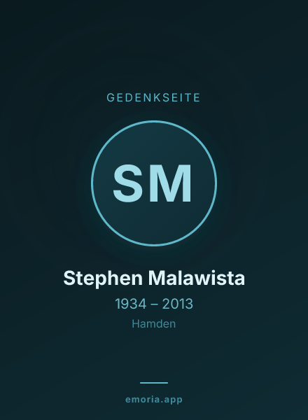 Gedenkportrait von Stephen Malawista
