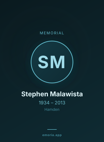 Memorial portrait of Stephen Malawista