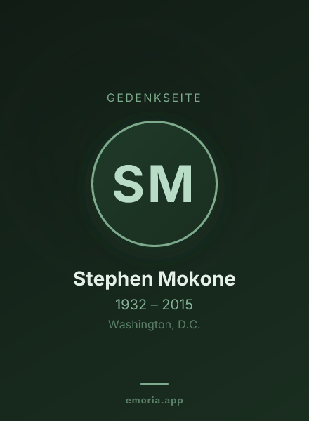 Gedenkportrait von Stephen Mokone