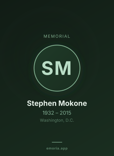 Memorial portrait of Stephen Mokone