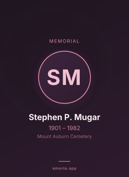Memorial portrait of Stephen P. Mugar