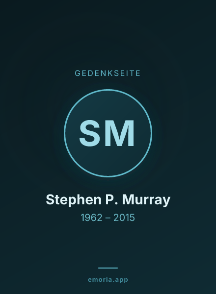 Gedenkportrait von Stephen P. Murray