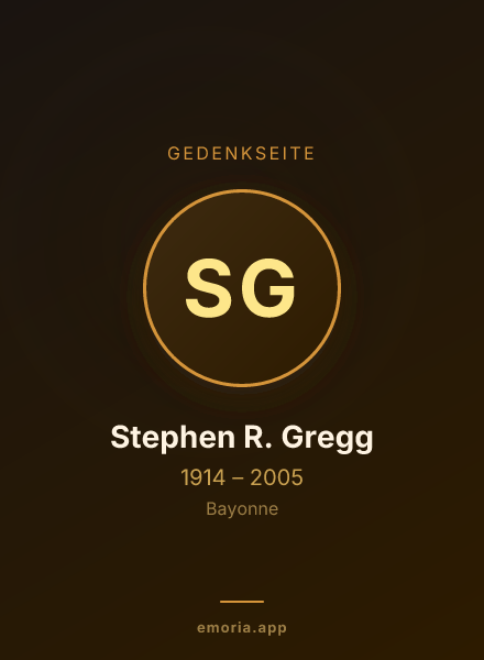 Gedenkportrait von Stephen R. Gregg