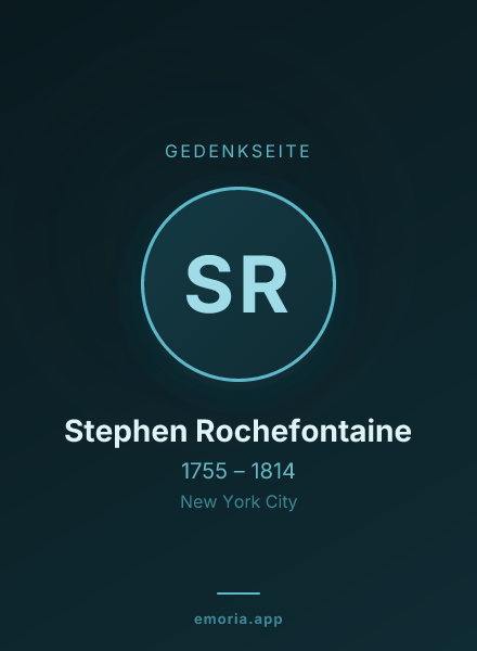 Gedenkportrait von Stephen Rochefontaine