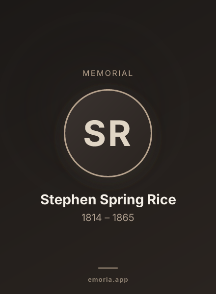 Memorial portrait of Stephen Spring Rice