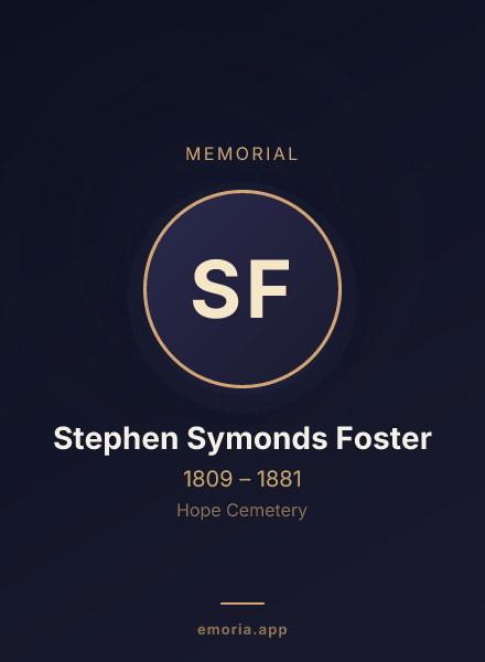 Memorial portrait of Stephen Symonds Foster