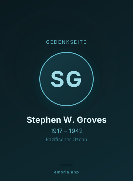 Gedenkportrait von Stephen W. Groves