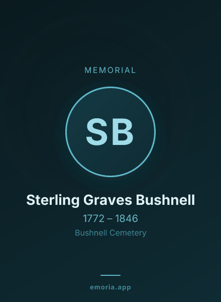 Memorial portrait of Sterling Graves Bushnell