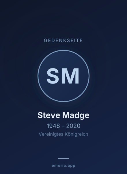 Gedenkportrait von Steve Madge
