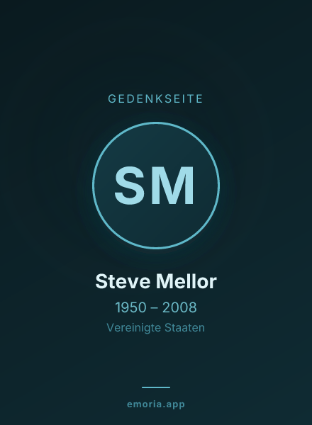 Gedenkportrait von Steve Mellor
