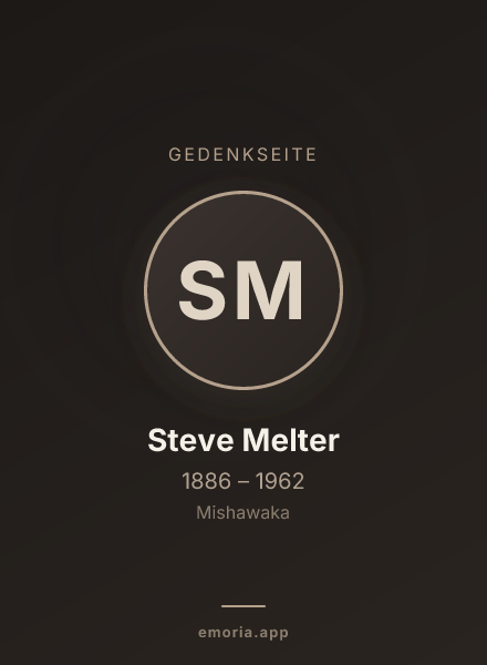 Gedenkportrait von Steve Melter