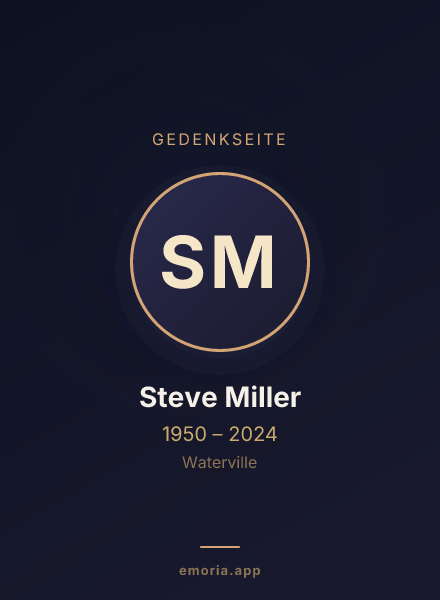 Gedenkportrait von Steve Miller