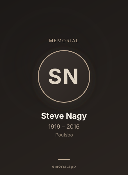 Memorial portrait of Steve Nagy