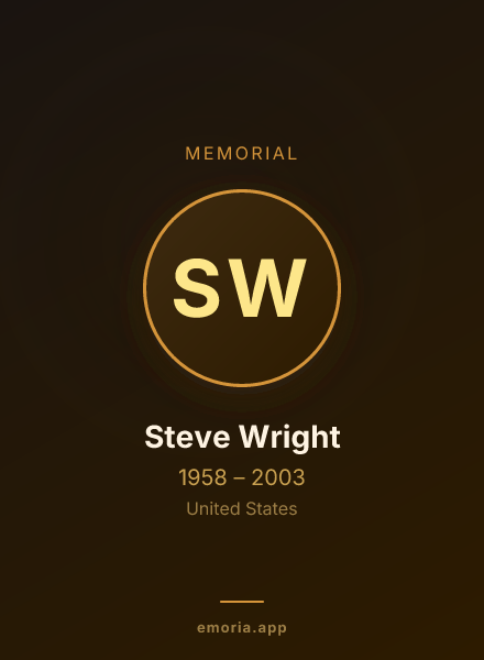 Memorial portrait of Steve Wright