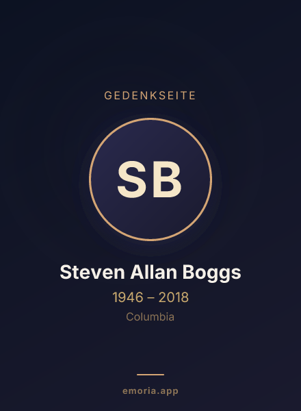 Gedenkportrait von Steven Allan Boggs