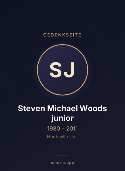 Gedenkportrait von Steven Michael Woods junior
