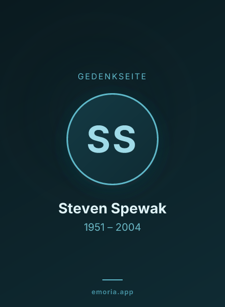 Gedenkportrait von Steven Spewak