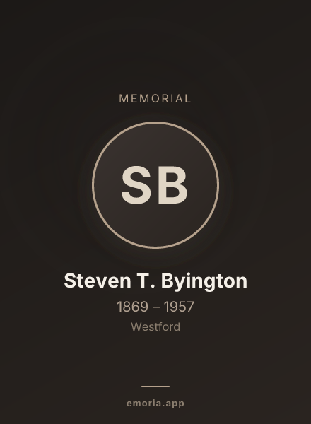 Memorial portrait of Steven T. Byington