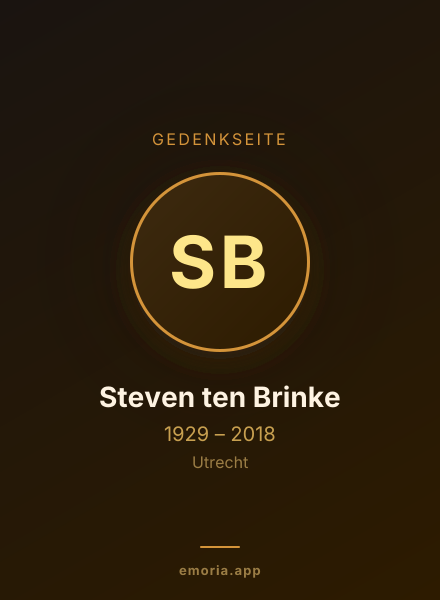 Gedenkportrait von Steven ten Brinke